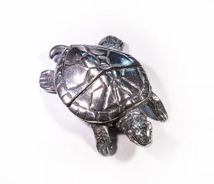 Turtle Pewter Place Card Holder