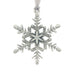 Winter frost. Snowflake. Christmas Tree ornament. Made from Pewter. Silver ribbon. Made in Fredericton NB New Brunswick Canada